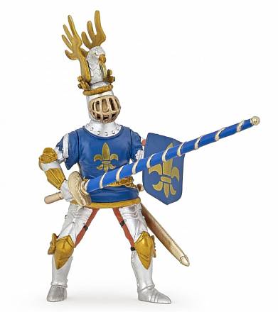 Фигурка - Рыцарь с символом Флер де Лис, синий 